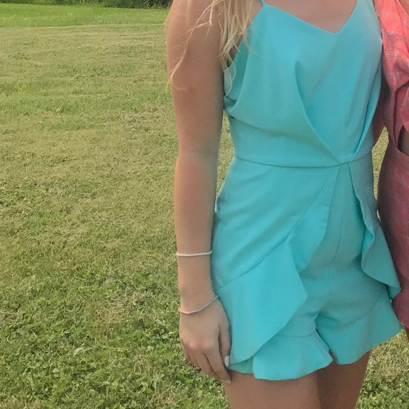 Teal Blue romper. Size XS. GB brand. Women’s/ teen - Picture 1 of 3